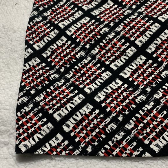 J Jill Skirt Adult Small Red Black Wearever Collection Pencil Skirt Smooth Fit - Picture 3 of 16